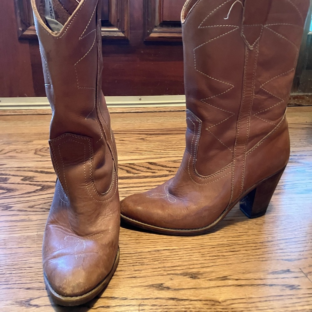 Brown Heeled Boots for Women
